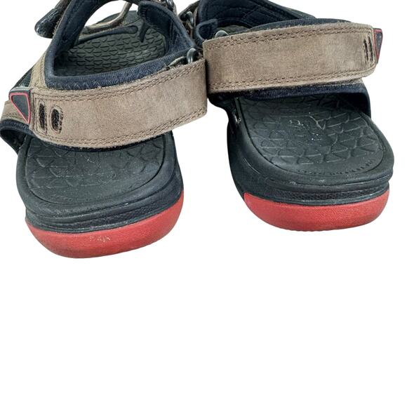 Clarks Outdoor Wave Walk Zone Brown Adjustable Strap Fishermen Sandals Men's 13 - Picture 4 of 10